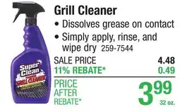 Menards Grill Cleaner offer