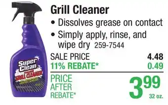 Menards Grill Cleaner offer