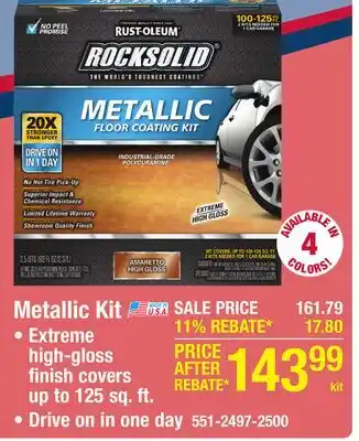 Menards Metallic Kit offer