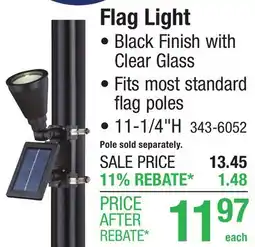 Menards Flag Light offer