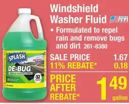 Menards Windshield Washer Fluid offer