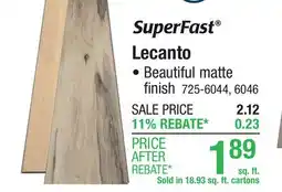 Menards Lecanto Waterproof Vinyl Plank offer
