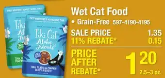 Menards Wet Cat Food offer