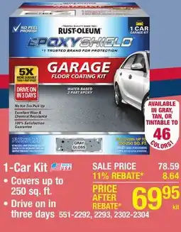 Menards 1-Car Kit offer
