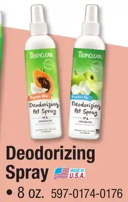 Menards Deodorizing Spray PET GROOMING PRODUCTS offer