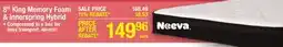 Menards 8 King Memory Foam & Innerspring Hybrid offer