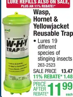 Menards Wasp, Hornet & Yellowjacket Reusable Trap offer