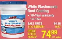 Menards White Elastomeric Roof Coating offer
