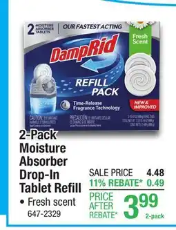 Menards 2-Pack Moisture Absorber Drop-In Tablet Refill offer