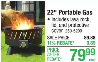 Menards 22 Portable Gas offer