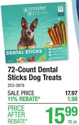 Menards 72-Count Dental Sticks Dog Treats offer