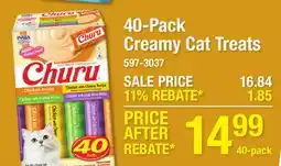 Menards 40-Pack Creamy Cat Treats offer