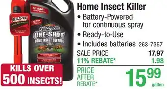 Menards Home Insect Killer offer