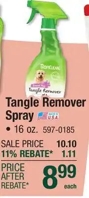 Menards Tangle Remover Spray offer