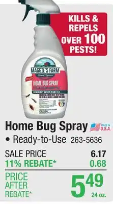 Menards Home Bug Spray offer