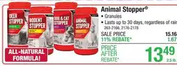 Menards Animal Stopper offer