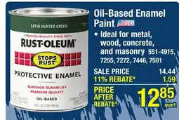 Menards Oil-Based Enamel Paint offer