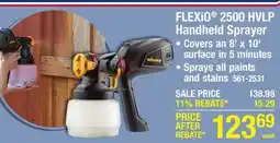 Menards FLEXiO 2500 HVLP Handheld Sprayer offer