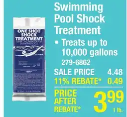 Menards Swimming Pool Shock Treatment offer