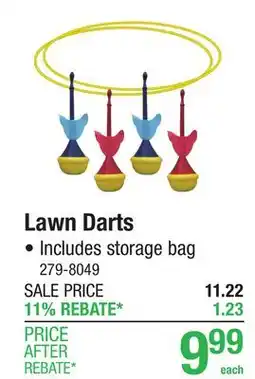 Menards Lawn Darts offer