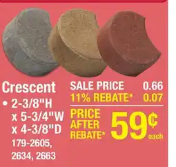 Menards Crescent offer