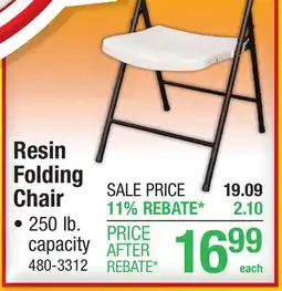 Menards Resin Folding Chair offer