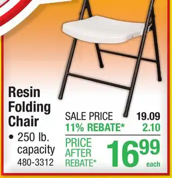Menards Resin Folding Chair offer