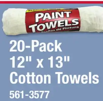 Menards 20-Pack 12 x 13 Cotton Towels offer