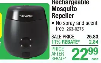 Menards Rechargeable Mosquito Repeller offer