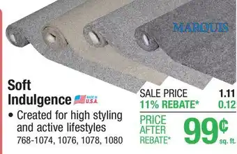 Menards Soft Indulgence offer