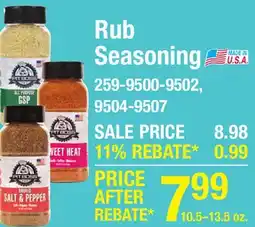 Menards Rub Seasoning offer