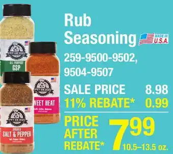 Menards Rub Seasoning offer