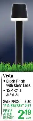 Menards Vista offer
