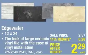 Menards Edgewater offer