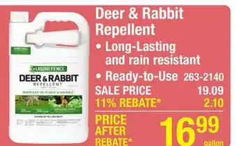 Menards Deer & Rabbit Repellent offer