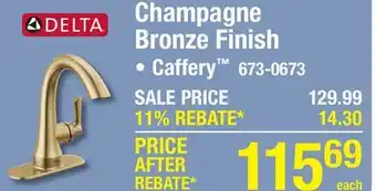 Menards Champagne Bronze Finish offer