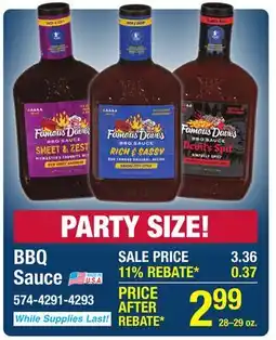 Menards BBQ Sauce offer