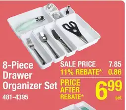 Menards 8-Piece Drawer Organizer Set offer