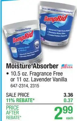 Menards Moisture Absorber offer