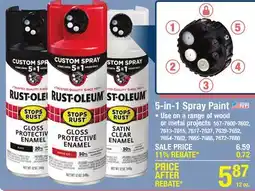 Menards 5-in-1 Spray Paint offer