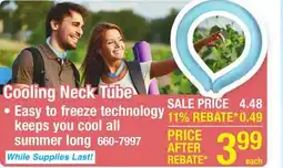 Menards Cooling Neck Tube offer