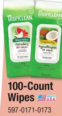 Menards 100-Count Wipes PET GROOMING PRODUCTS offer