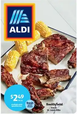 Aldi Smithfield Fresh St. Louis Ribs offer
