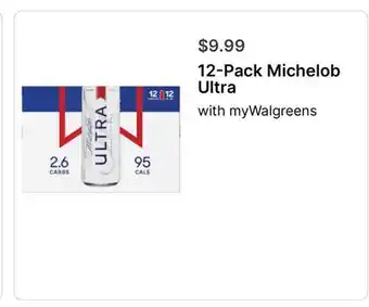 Walgreens 12-Pack Michelob Ultra offer