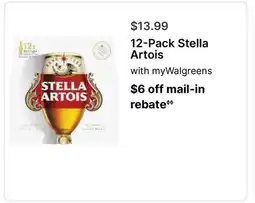 Walgreens 12-Pack Stella Artois offer