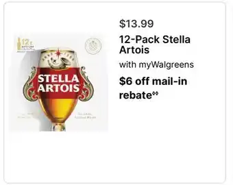 Walgreens 12-Pack Stella Artois offer