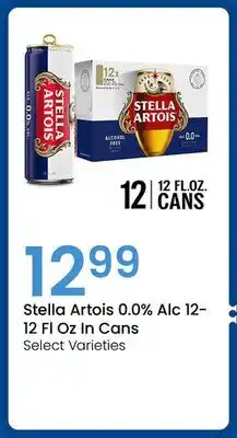 Jewel-Osco Stella Artois 0.0% Alc 12-12 Fl Oz In Cans offer