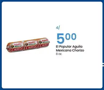 Jewel-Osco El Popular Aguila Mexicana Chorizo offer