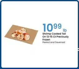 Jewel-Osco Shrimp Cooked Tail On 13-15 Ct Previously Frozen offer