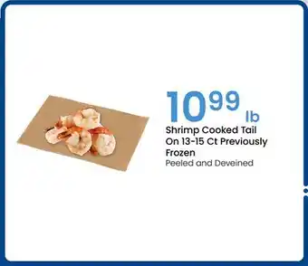 Jewel-Osco Shrimp Cooked Tail On 13-15 Ct Previously Frozen offer